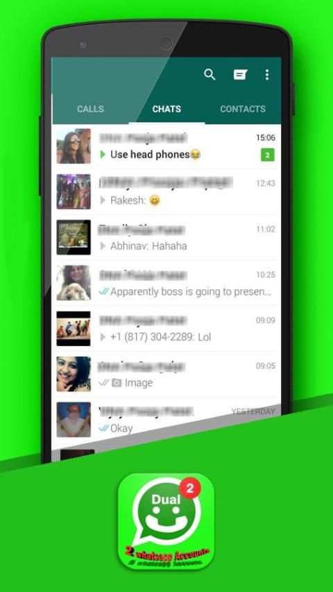 open 2 accounts whatsapp Prank screenshot 2