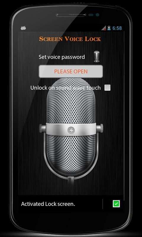 Screen Voice Lock स्क्रीनशॉट 3