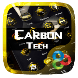 Carbon Tech Go Launcher Theme आइकन