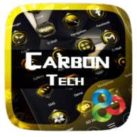 Carbon Tech Go Launcher Theme