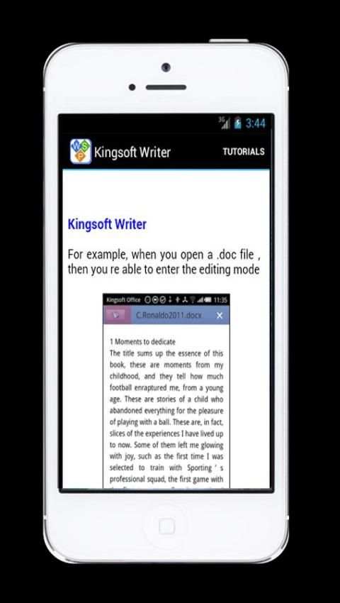 Tutorials For Kingsoft Office 6 تصوير الشاشة
