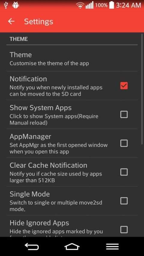 App2sd Card- AppMgr 2 تصوير الشاشة