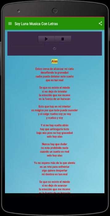 Soy Luna Musica Con Letras screenshot 3