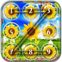 Sunflower Pattern Lock Screen