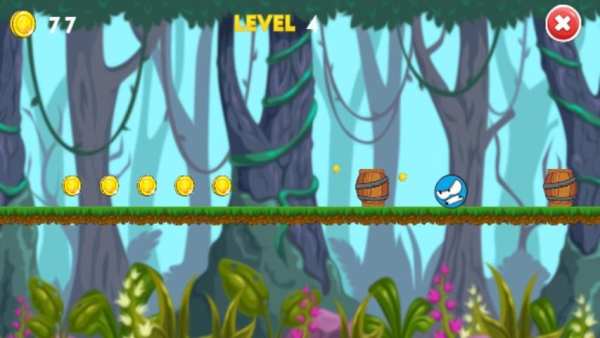 Angry Blue Ball 5 स्क्रीनशॉट 2