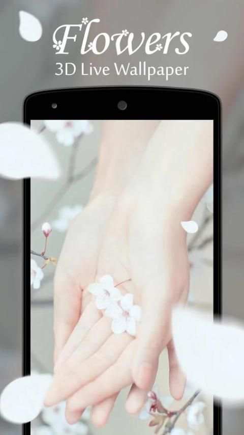 Flowers 3D Live Wallpaper स्क्रीनशॉट 1