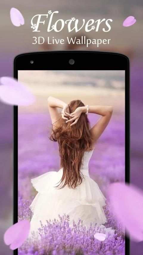 Flowers 3D Live Wallpaper स्क्रीनशॉट 2