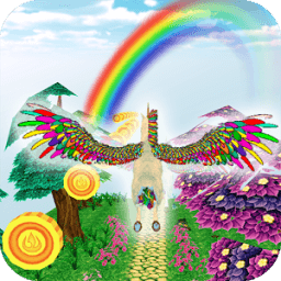 Unicorn Dash Fly Pegasus 3D HD иконка