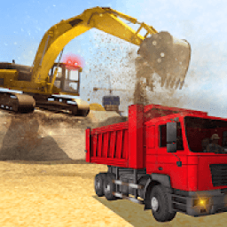Heavy Excavator Dump Truck 3D icon