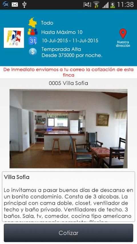 Alquiler Fincas Colombia screenshot 4
