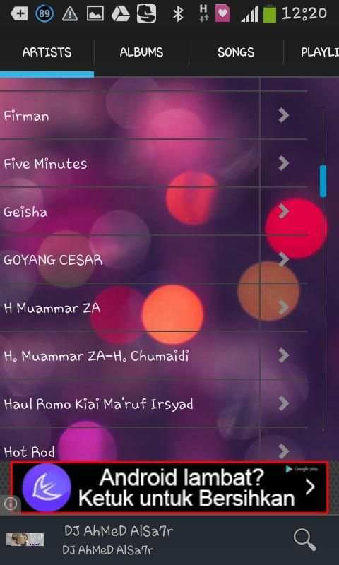 Adb Music Player 4 تصوير الشاشة