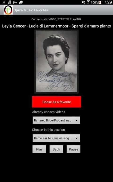 Opera Music Favorites screenshot 3