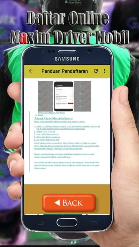 Daftar Online Maxim Driver Mobil screenshot 2