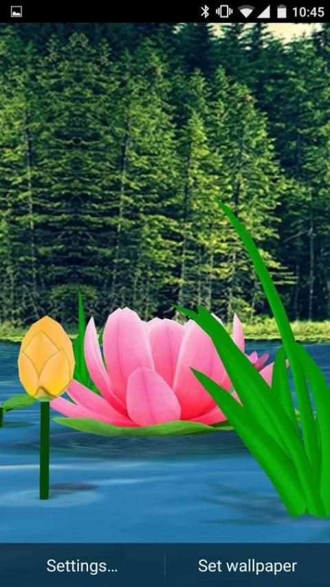 Flower Live Wallpaper 3D 4 تصوير الشاشة