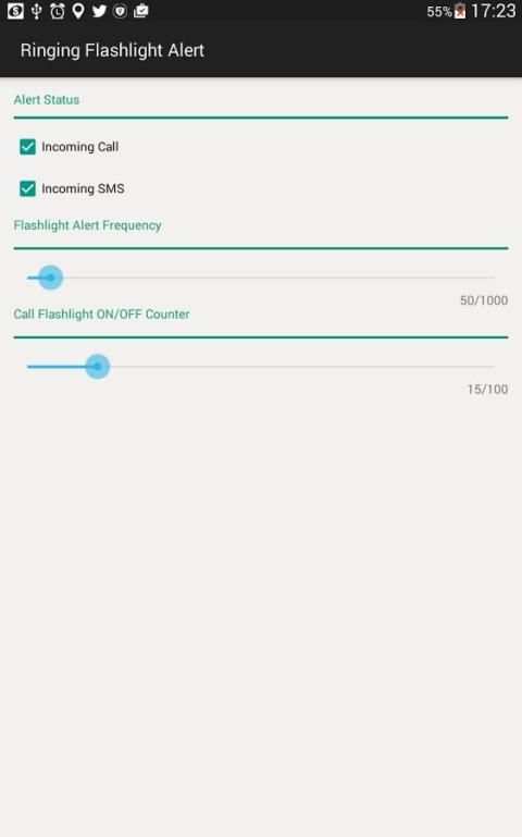Ringing Flashlight Alert screenshot 2