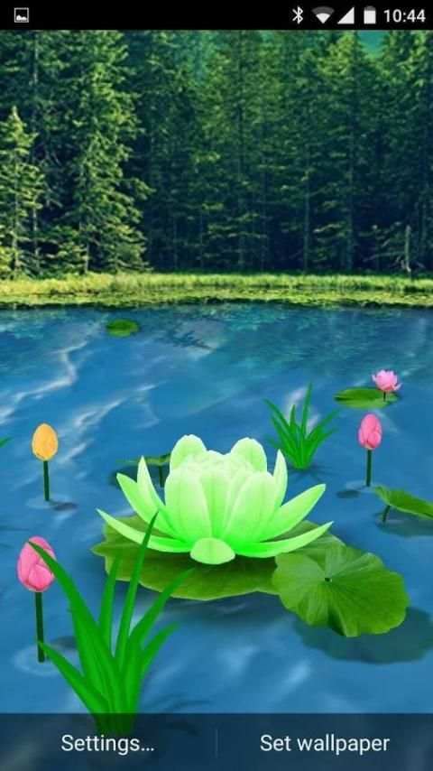Flower Live Wallpaper 3D 7 تصوير الشاشة