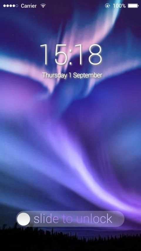 Applock Theme Aurora 1 تصوير الشاشة