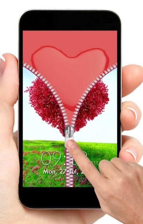 Love Zipper Screen Lock 3 تصوير الشاشة