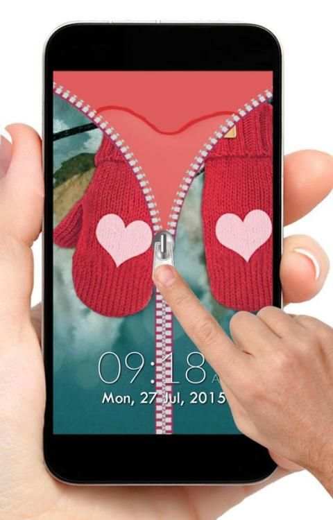 Love Zipper Screen Lock 1 تصوير الشاشة
