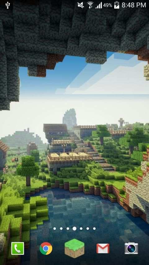 Minecraft Pocket Edition Launcher Theme HD screenshot 3