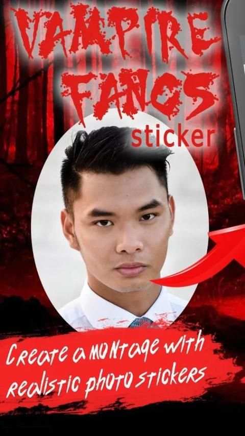 Vampire Fangs Photo Stickers screenshot 4