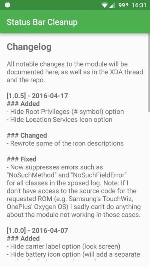 Status Bar Cleanup screenshot 2