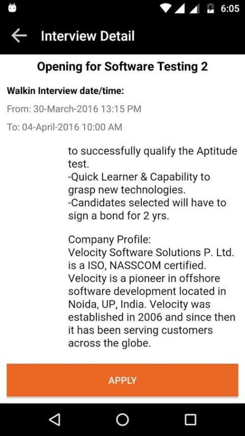 Velocity Interview App screenshot 10