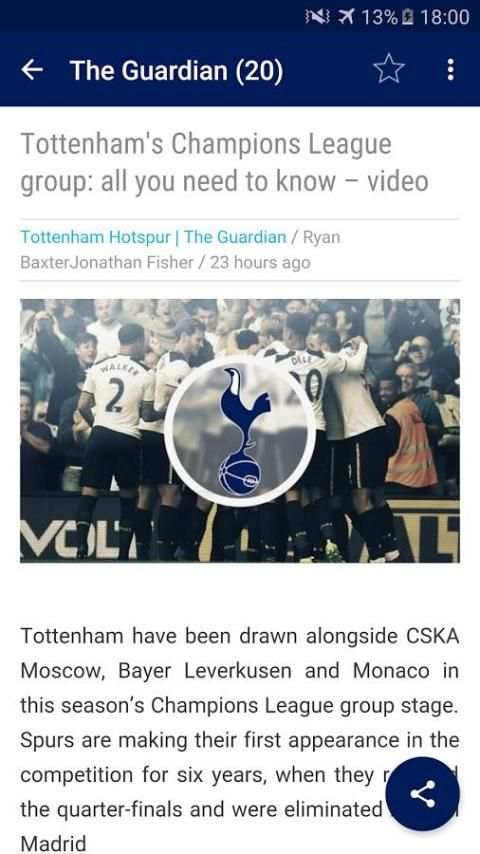 Football News Tottenham 7 تصوير الشاشة
