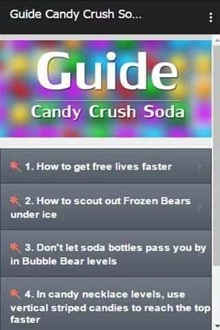Guide Candy Crush Soda 2 تصوير الشاشة