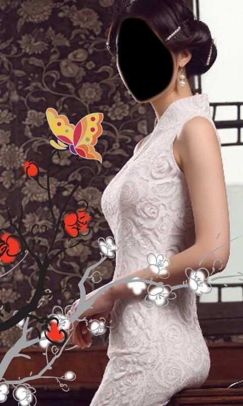 Chinese Dress Photo Montage 3 تصوير الشاشة