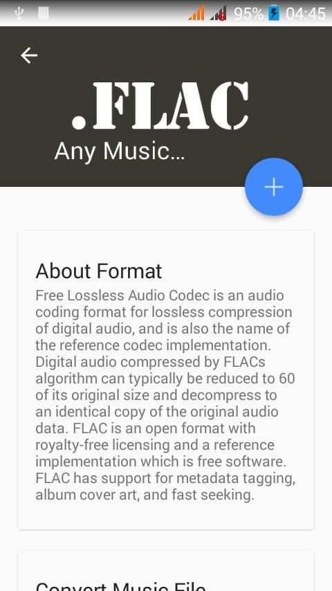 Music Format Converter 1 تصوير الشاشة