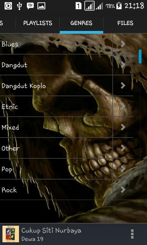 Music Player Skull screenshot 1