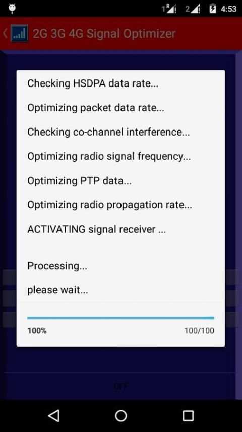 4G 3G Signal Optimizer Prank 3 تصوير الشاشة