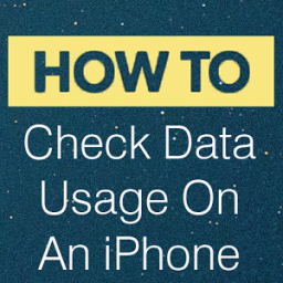 ikon Check Data Usage On An iPhone