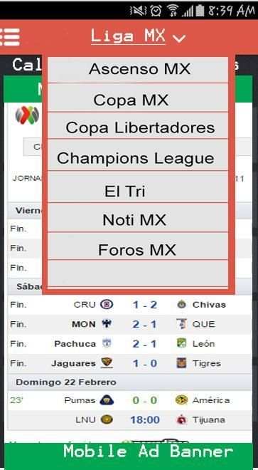 Futbol Liga MX 2 تصوير الشاشة