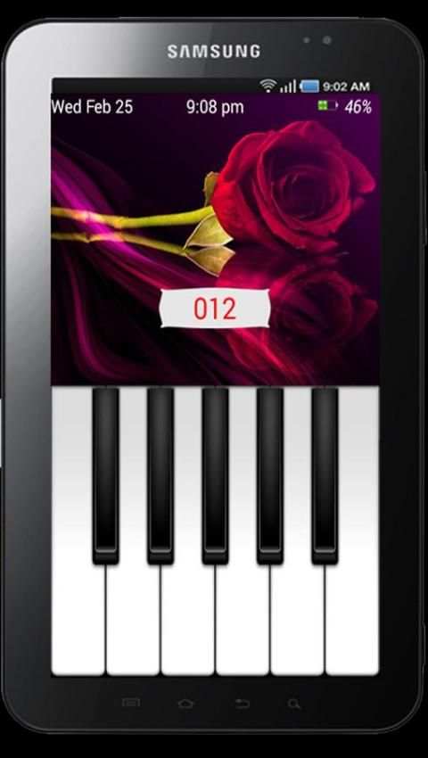 Piano Lock Screen 1 تصوير الشاشة