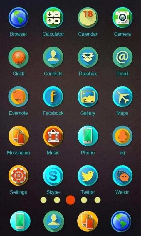 Flat ZERO Launcher screenshot 2