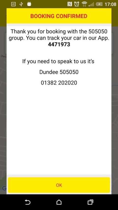 TAXIS 505050 DUNDEE screenshot 1