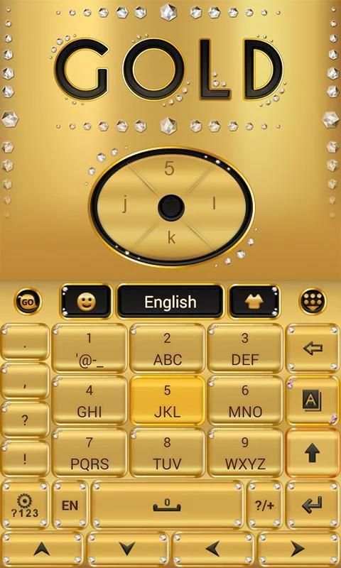 gold go keyboard theme screenshot 2