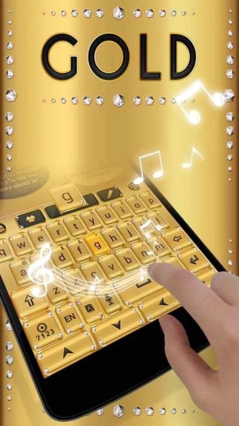 gold go keyboard theme screenshot 5