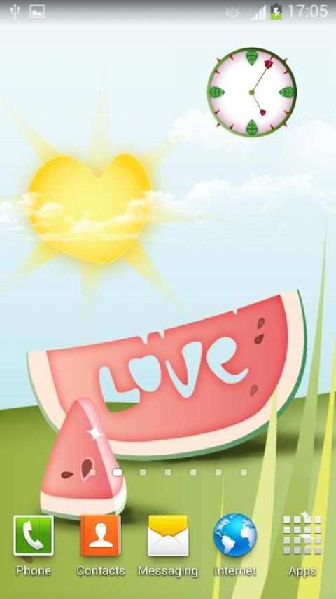 Jam HP tema Cinta  screenshot 8