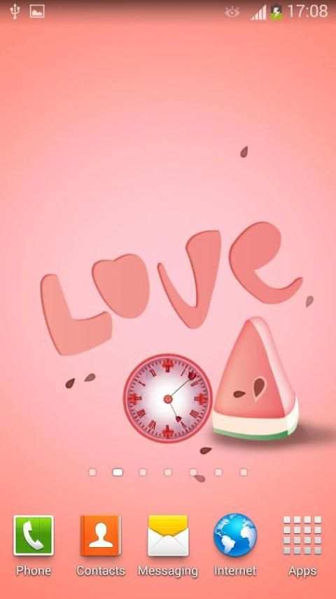 Jam HP tema Cinta  screenshot 5