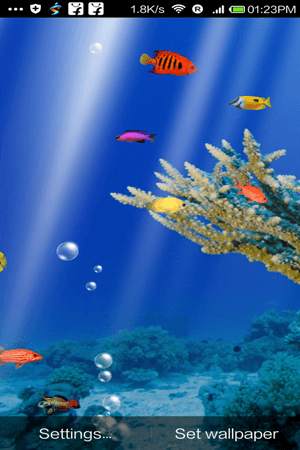 Fish Aquarium Live Wallpaper screenshot 1