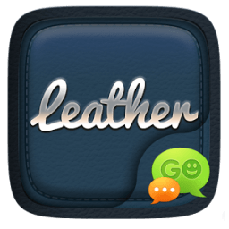 ikon FREE - GO SMS LEATHER THEME