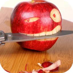 Apple and Knife Live Wallpaper أيقونة