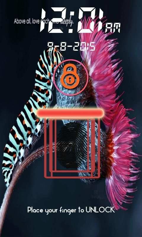 FingerPrint Lock Screen Prank 3 تصوير الشاشة