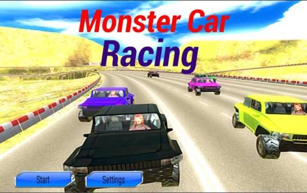 Monster Car Racing 8 تصوير الشاشة