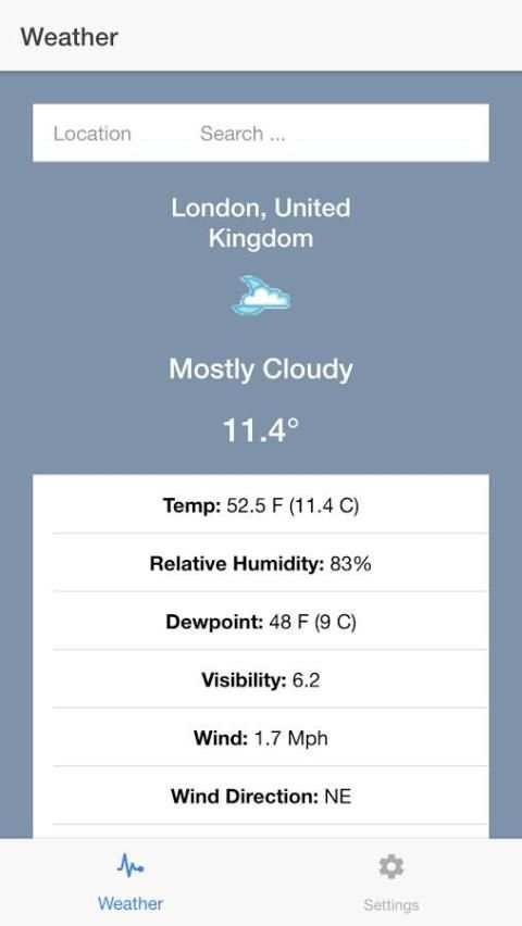 Fast Weather Cast скриншот 1