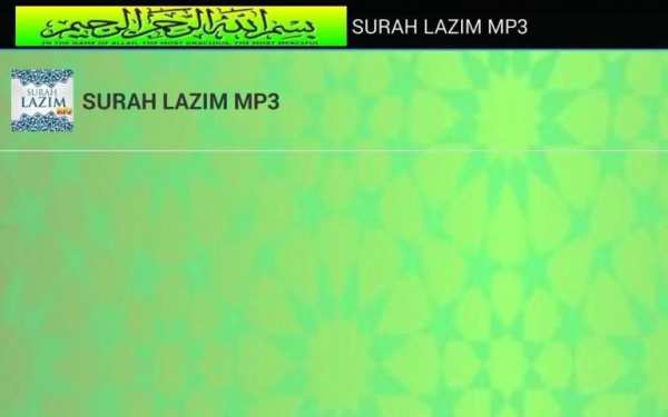 SURAH LAZIM MP3 screenshot 4