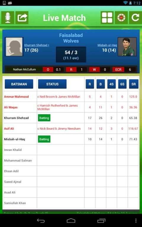 Cricket live score App screenshot 14